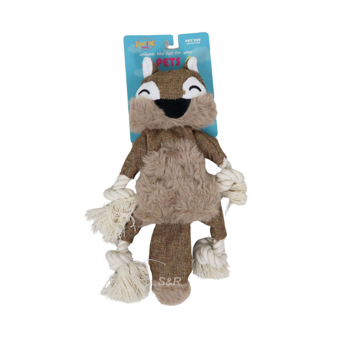 FunTime Brown Fox 11in Pet Toy